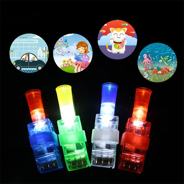✨ LED Finger Flashlight Glow Rings