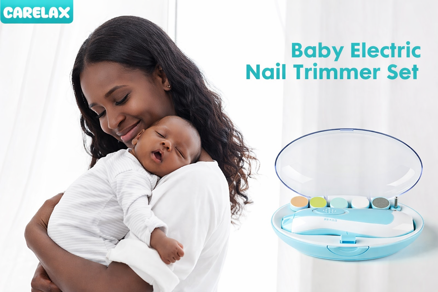 Mini Electric Emery Baby Nail Clippers