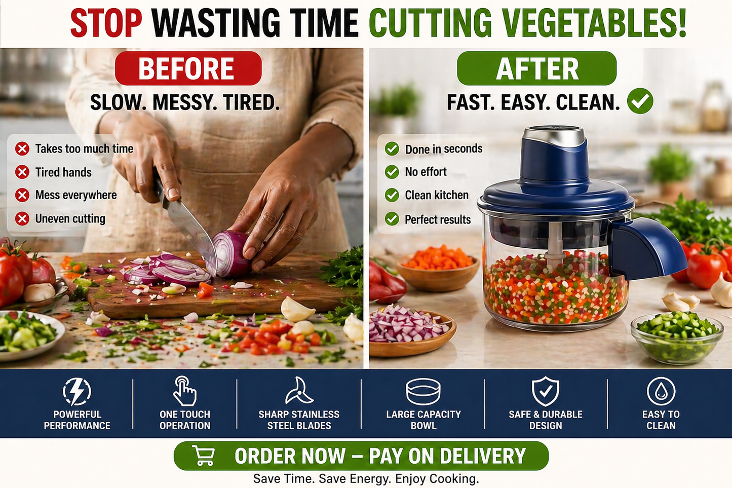 Multi-Function Electric Food Chopper