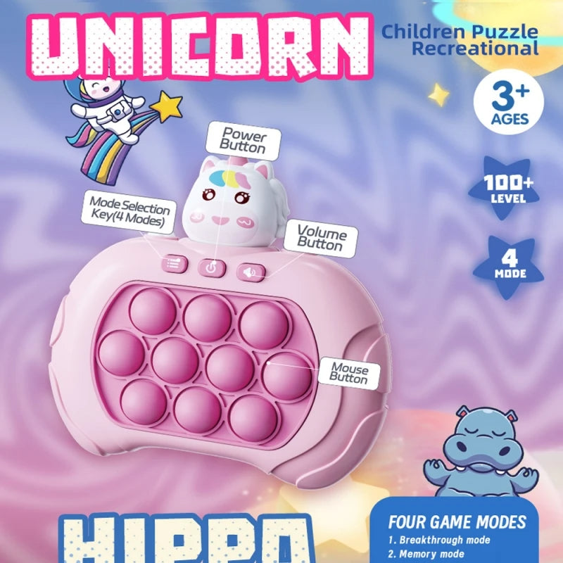 Unicorn Fast Speed Pushing Pop Game